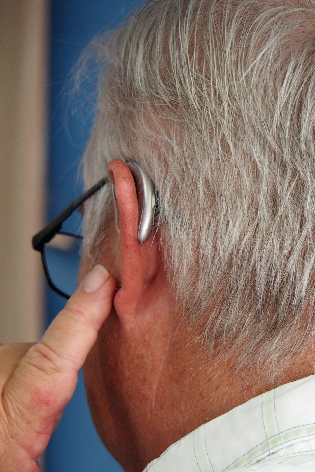 hearing aid on display